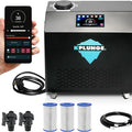 All-In-One Cold Plunge Chiller for Ice Bath | Gale Series 3/4 HP Water Chiller and Heater with WiFi, App and Touch Control, Ozone, Water Filter, Chiller for Indoor/Outdoor Use - Black