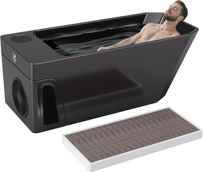 Deeptime Smart Cold Plunge Tub with Basin, Built-in Chiller (Down to 38 °F) – Smartphone Controlled.