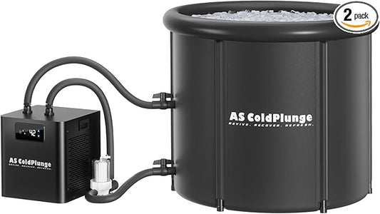 1/3HP Ice Bath Chiller & Cold Plunge Tub Kit – XL 100 Gal Insulated Ice Pod.