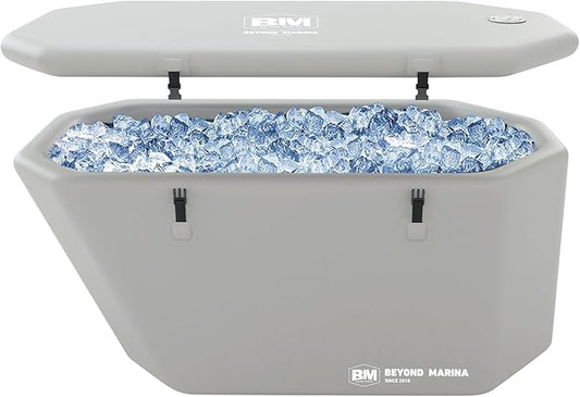 Inflatable Ice Bath Tub for Athletes, Slanted-Edge Cold Plunge Recovery Tub