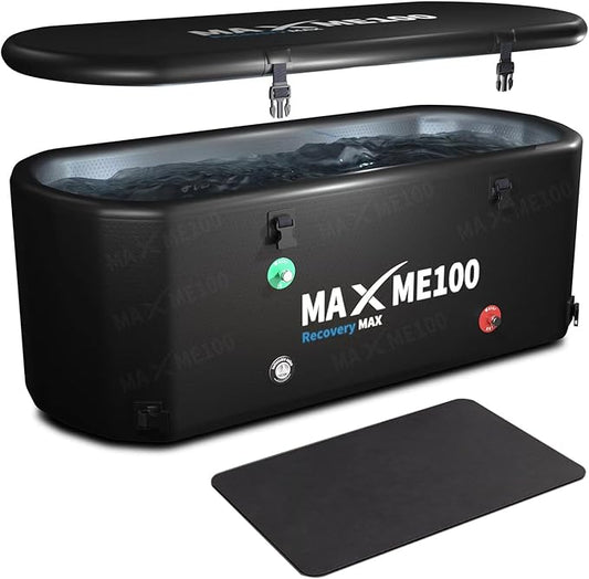 MAXME100® Ice Bath Cold Tub For Athletes, XXL Ice Plunge Tub, Cold Plunge Tube With Step.