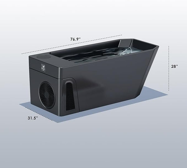 Deeptime Smart Cold Plunge Tub,Ice Bath with Built-In Chiller(Down to 38F),Smartphone Control.