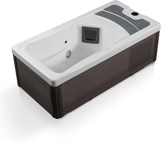 Borealis 69-in. All-in-One Cold Plunge and Hot Tub with Built-in Chiller | Acrylic Interior.
