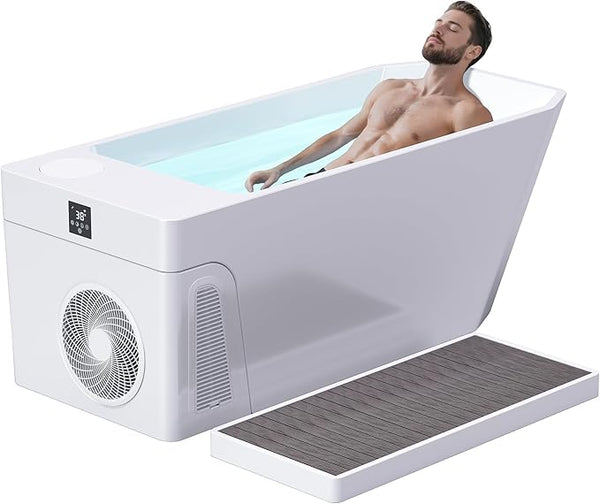 Deeptime Smart Cold Plunge Tub with Basin, Built-in Chiller (Down to 38 °F)
