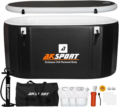 AKSPORT Ice Bath Tub for Athletes, 225 Gallons Inflatable Cold Plunge Tub.