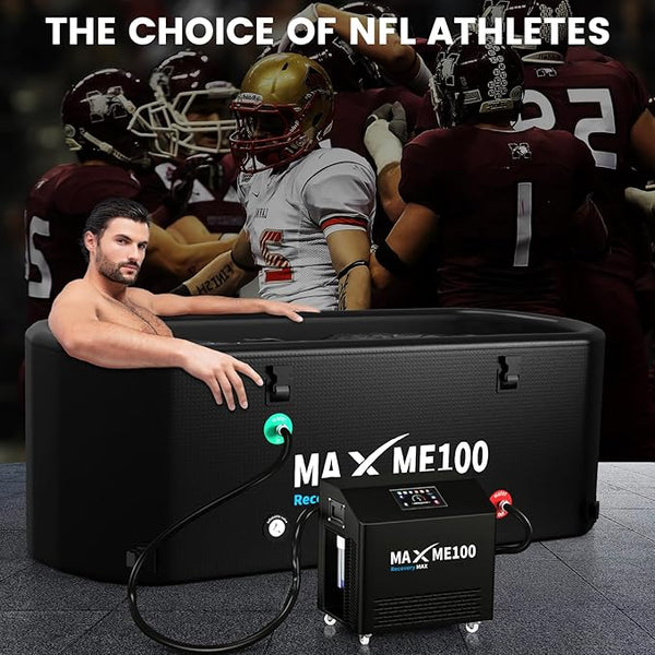 MAXME100® Ice Bath Cold Tub For Athletes, XXL Ice Plunge Tub, Cold Plunge Tube With Step.