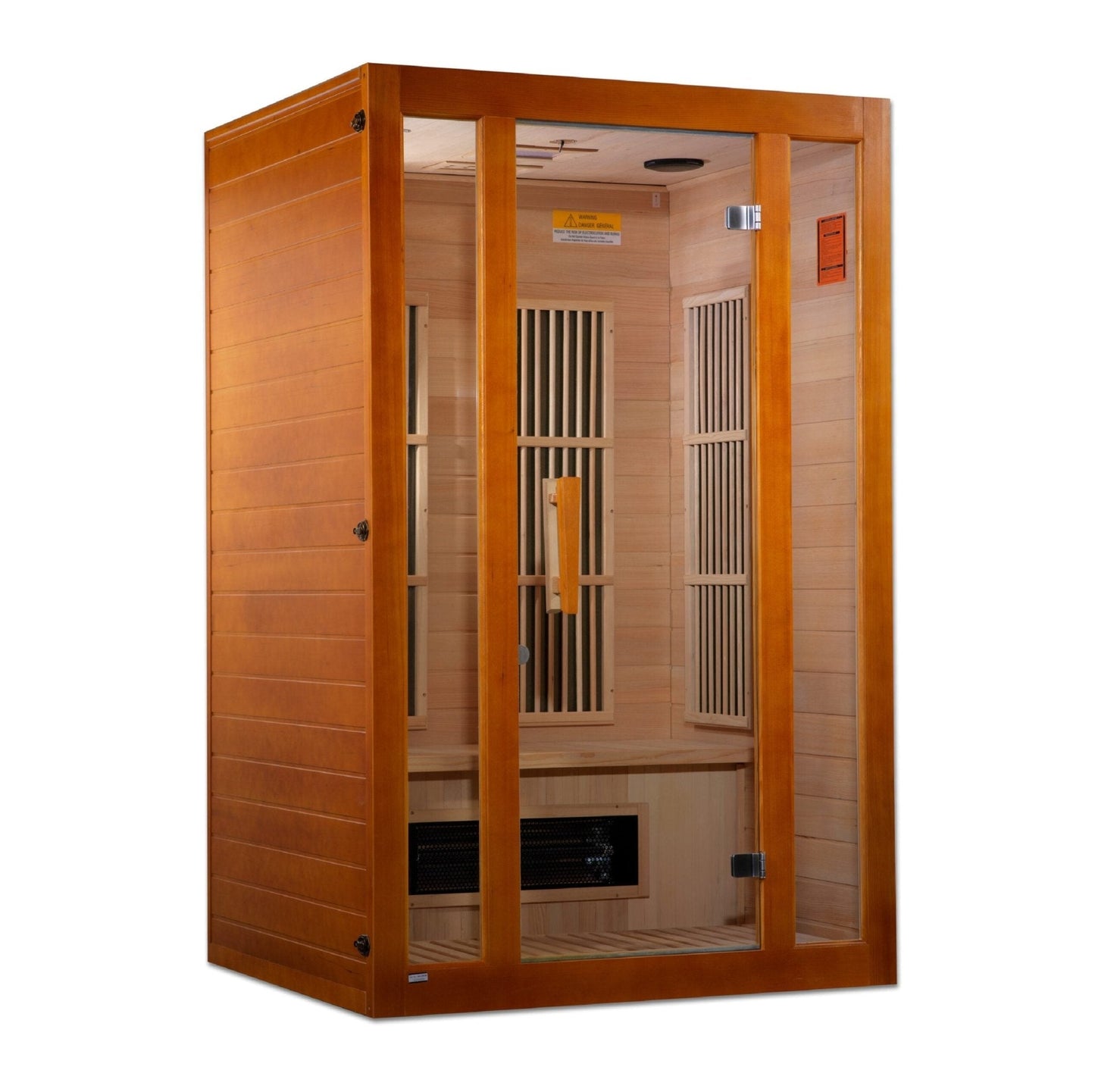 Maxxus 2-Person Low EMF FAR Infrared Sauna with Hemlock Wood