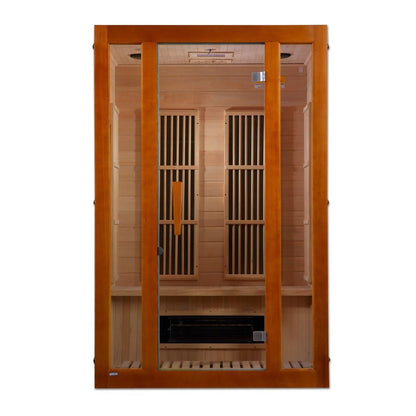 Maxxus 2-Person Low EMF FAR Infrared Sauna with Hemlock Wood
