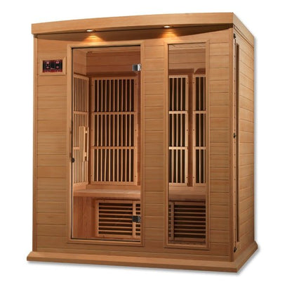 Maxxus 3-Person FAR Infrared Sauna Low EMF with Canadian Hemlock
