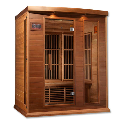 Maxxus 3-Person FAR Infrared Sauna Low EMF with Red Cedar