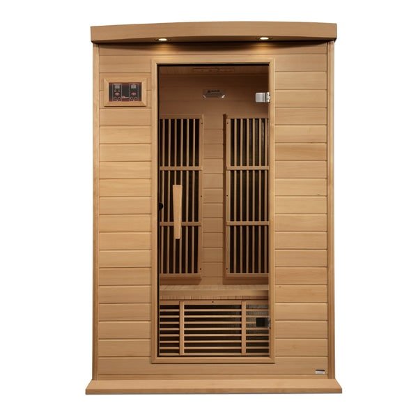 Maxxus Infrared Sauna 2-Person Near Zero EMF FAR Infrared w/ Hemlock