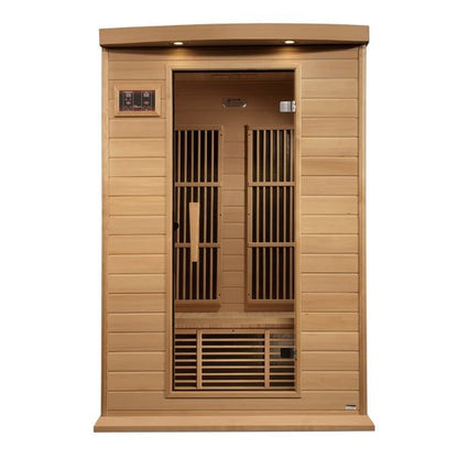 Maxxus Infrared Sauna 2-Person Near Zero EMF FAR Infrared w/ Hemlock