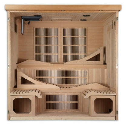 Golden Designs "Monaco" 6-Person Near Zero EMF FAR Infrared Sauna