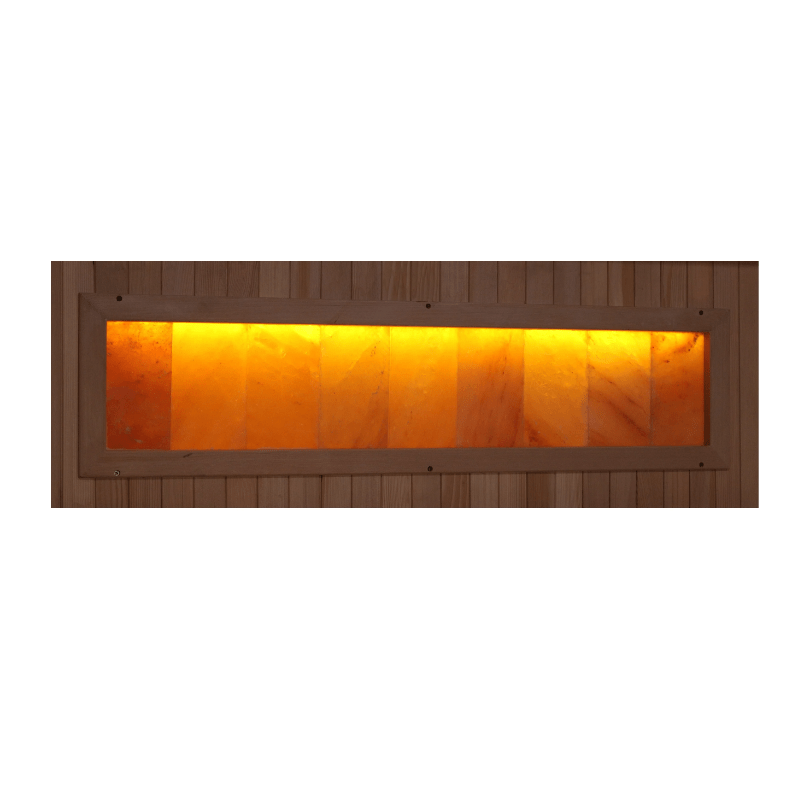 Golden Designs "Reserve Edition" 6-Person Full Spectrum PureTech™ Near Zero EMF FAR Infrared Sauna with Himalayan Salt Bar & Canadian Hemlock